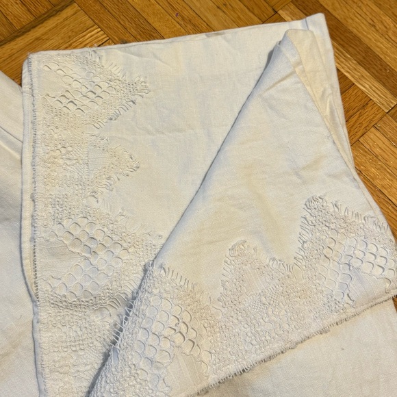 Zara Summer Linen White Pants - Picture 3 of 4